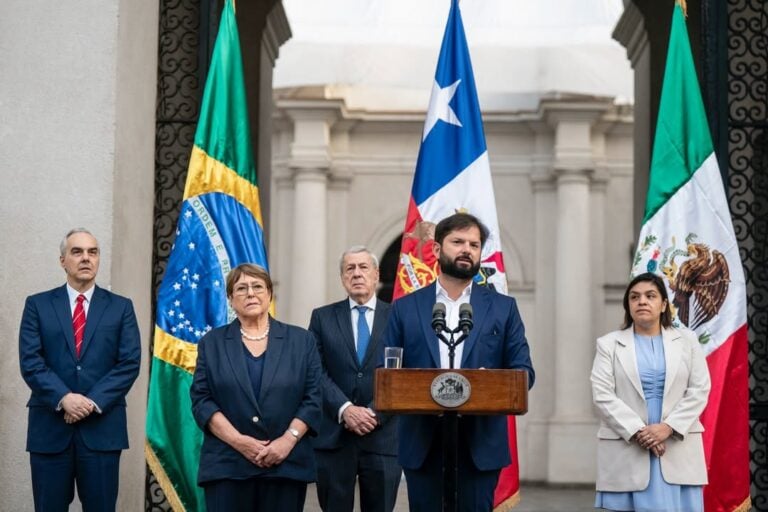 Hoy el Estado de Chile, junto a Brasil y México, tenemos el honor y el orgullo, de oficializar l